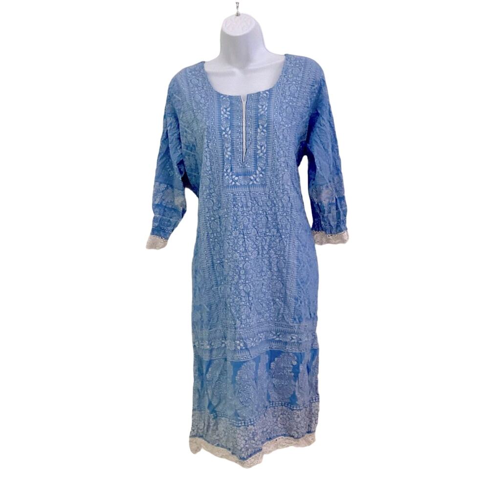 Women Blue Kurta